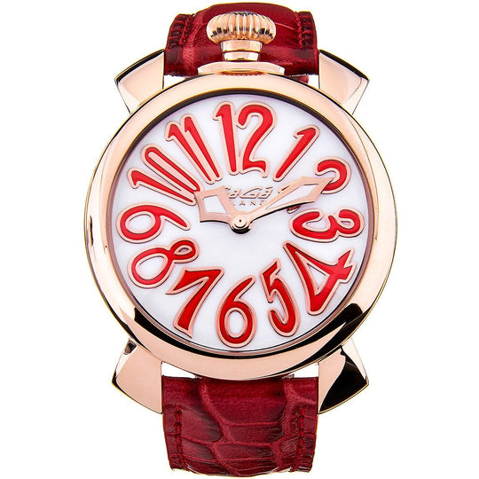Gaga Milano Ladies Red Manuale Watch 5021.05