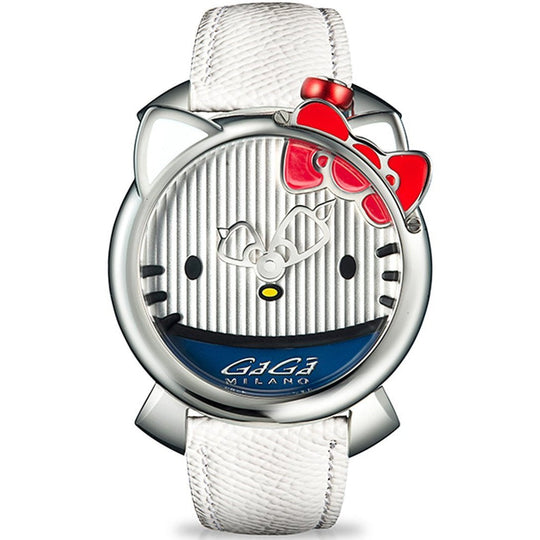 Gaga Milano Ladies White Hello Kitty Watch 5525I.CM01