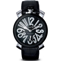 Analogue Watch - Gaga Milano Men's Black Manuale Mechanical Watch 5010.04S