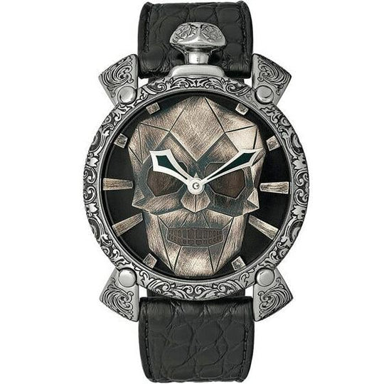 Gaga Milano Men's Black Manuale Watch 5060CE