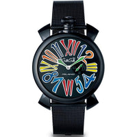 Analogue Watch - Gaga Milano Men's Black Slim Watch 5082.1