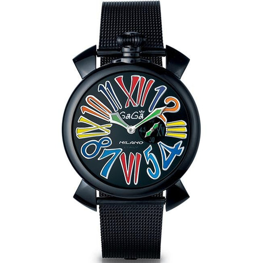 Gaga Milano Men's Black Slim Watch 5082.1