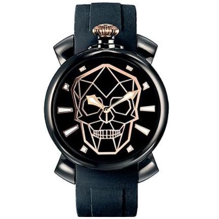 Gaga Milano Men's Black Slim Watch 5082.BS01