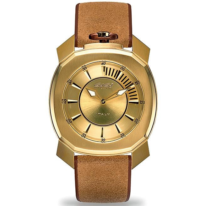 Analogue Watch - Gaga Milano Men's Brown Frame One Watch 7058.01