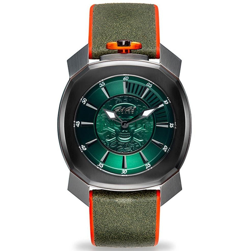 Analogue Watch - Gaga Milano Men's Green Frame One Watch 7059ICM0211