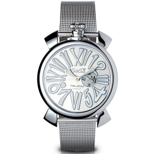 Gaga Milano Men's White Slim Watch 5080.3