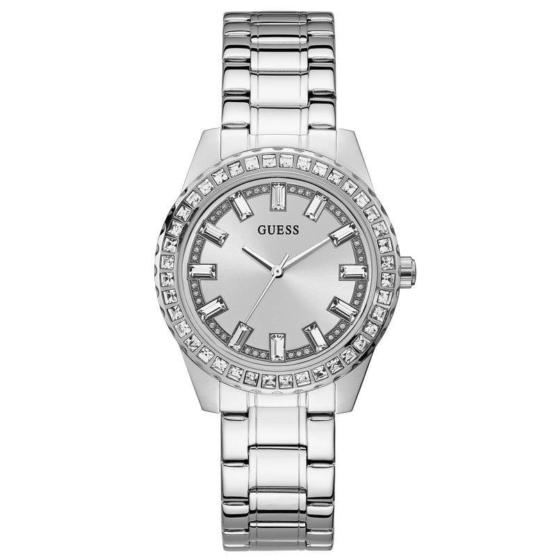 Analogue Watch - Guess GW0111L1 Ladies Sparkler Silver Watch