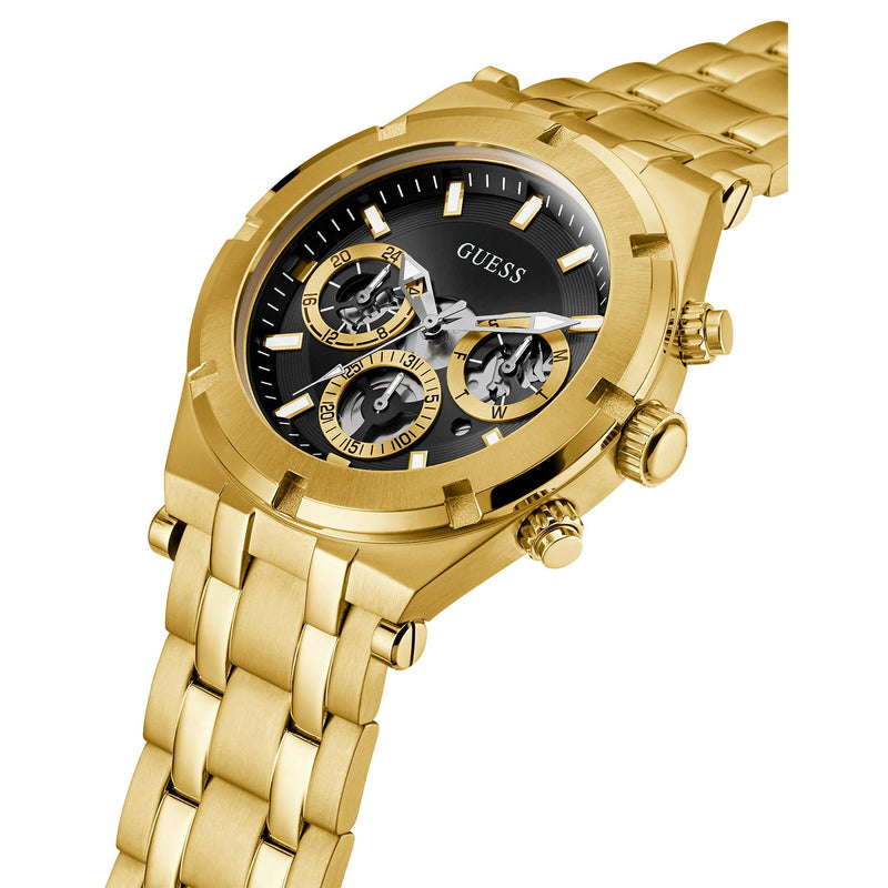 Analogue Watch - Guess GW0260G2 Men's Continental Gold Watch