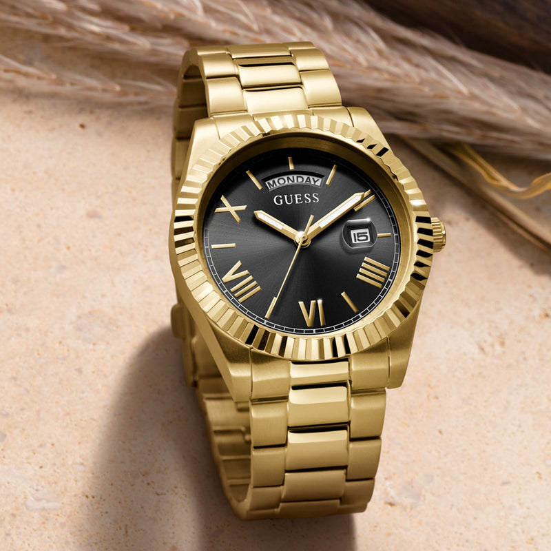 Analogue Watch - Guess GW0265G3 Men's Connoisseur Gold Watch