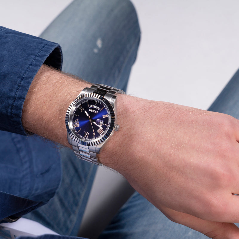 Analogue Watch - Guess GW0265G7 Men's Connoisseur Blue Watch