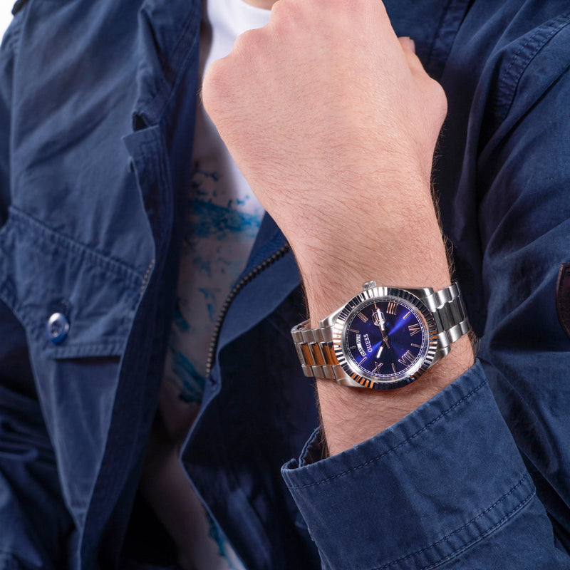 Guess GW0265G7 Men\'s Connoisseur Blue Watch from WatchPilot™