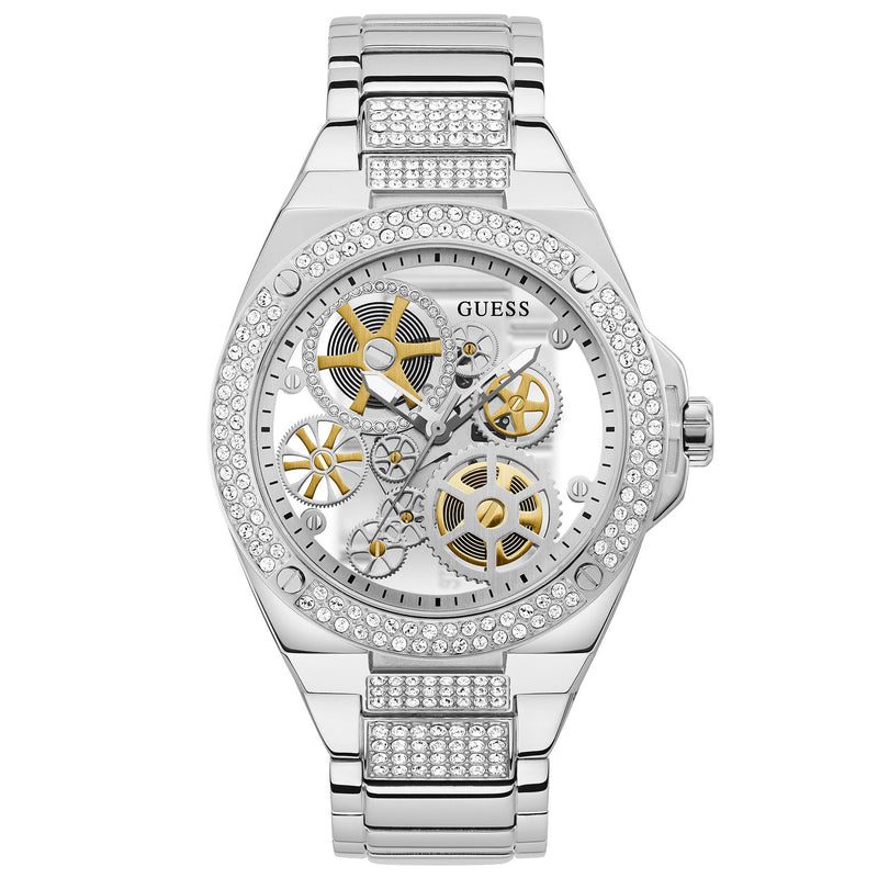 Analogue Watch - Guess GW0323G1 Men's Big Reveal Silver Watch