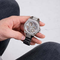 Analogue Watch - Guess GW0323G1 Men's Big Reveal Silver Watch