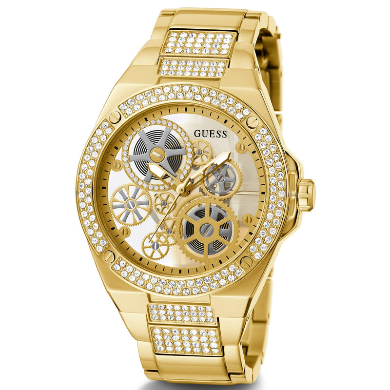 Analogue Watch - Guess GW0323G2 Men's Big Reveal Gold Watch