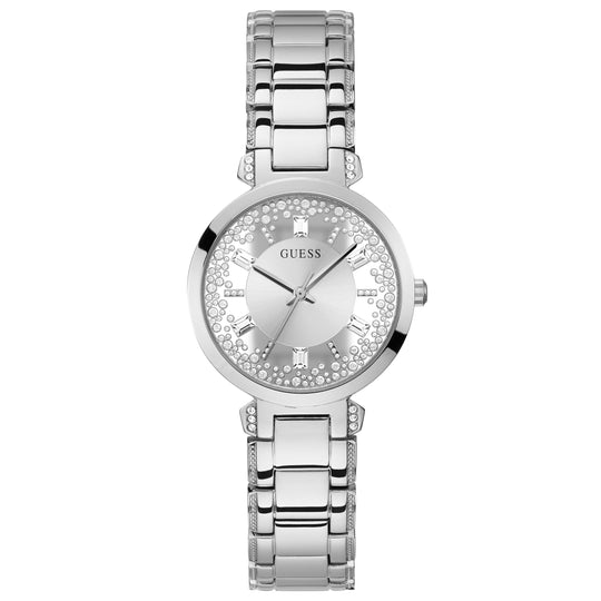 Guess GW0470L1 Ladies Crystal Clear Silver Watch