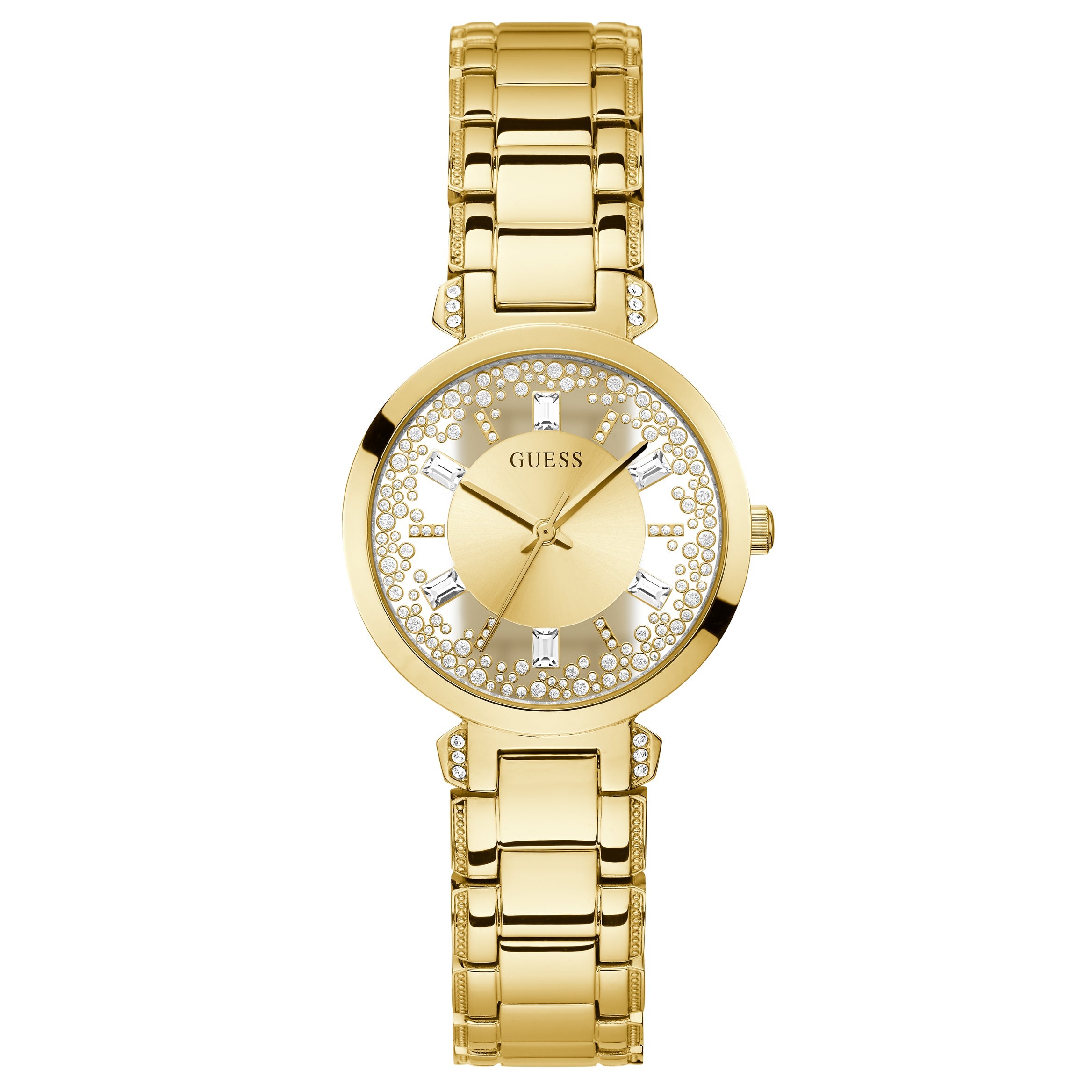 Guess GW0470L2 Ladies Crystal Clear Gold Watch from WatchPilot™