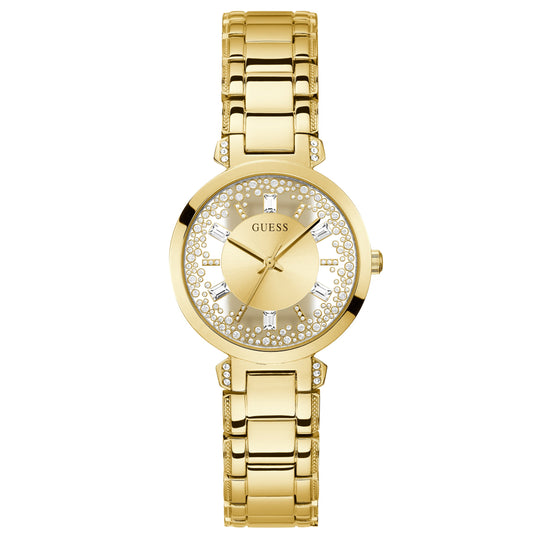 Guess GW0470L2 Ladies Crystal Clear Gold Watch