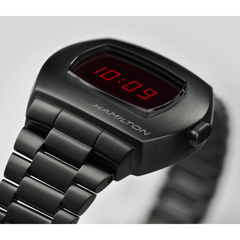 Analogue Watch - Hamilton American Classic PSR Quartz Men's Black Watch H52404130