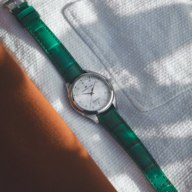 Analogue Watch - Hamilton Jazzmaster Auto Ladies Green Watch H32275890