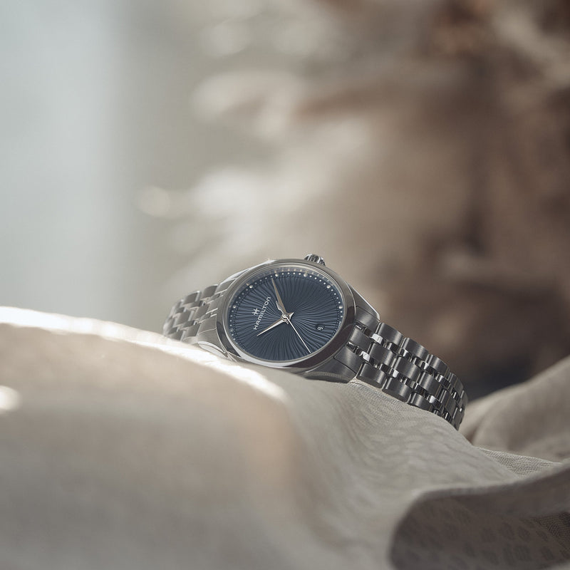 Analogue Watch - Hamilton Jazzmaster Quartz Ladies Blue Watch H32231140