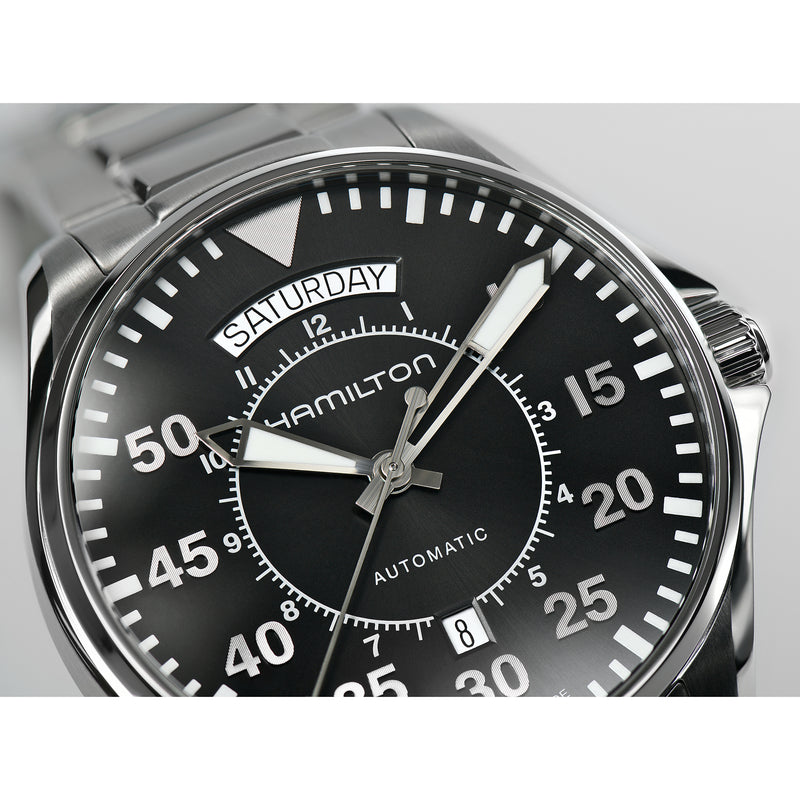 Analogue Watch - Hamilton Khaki Aviation Pilot Men's Black Watch H64615135