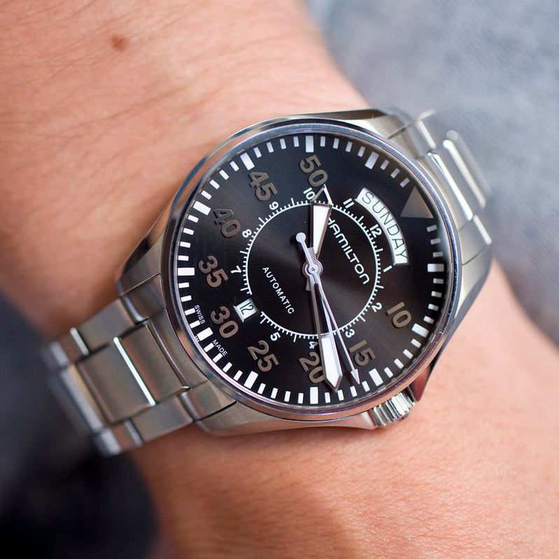 Hamilton Khaki Aviation Pilot Men s Black Watch H64615135 from