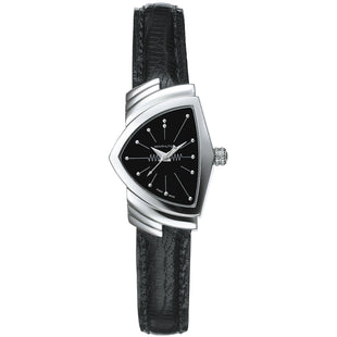 Analogue Watch - Hamilton Ventura Quartz S Ladies Black Watch H24211732