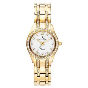 Analogue Watch - Jacques Du Manoir BAG.01 Ladies Royal Boxed Set Gold Watch