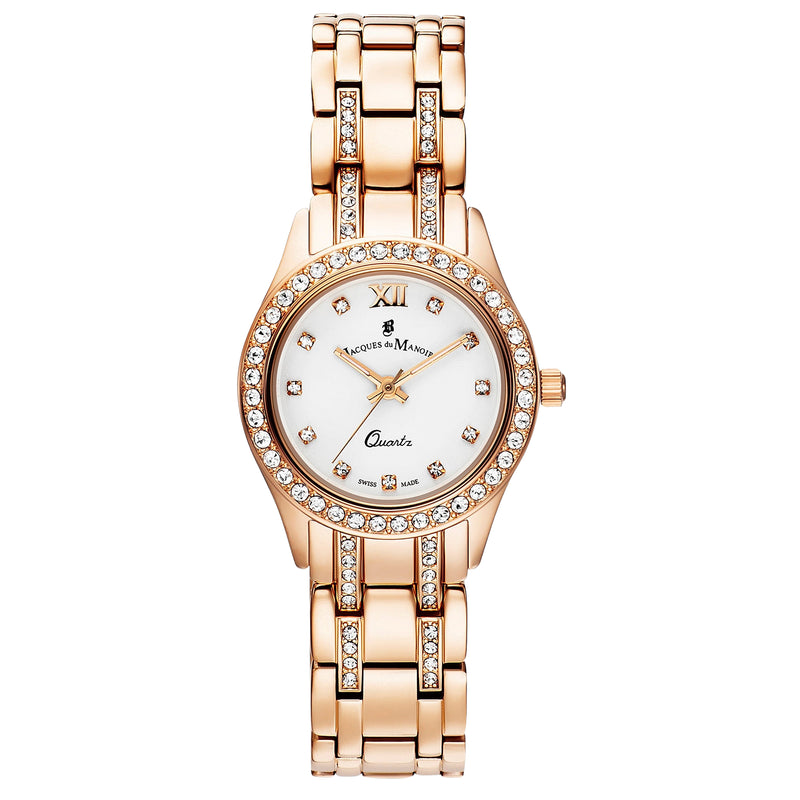 Analogue Watch - Jacques Du Manoir BAG.03 Ladies Boxed Set Rose Gold Watch