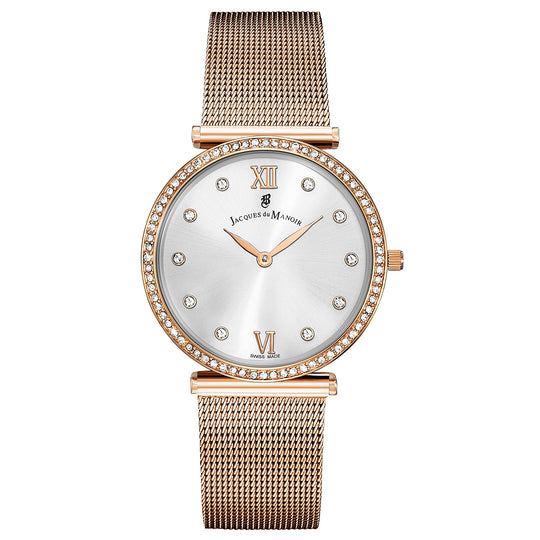 Jacques Du Manoir Ladies Cocktai Silver Watch SORMI.09