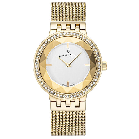 Jacques Du Manoir Ladies Fiona Boxed Set Gold Watch JWS00504