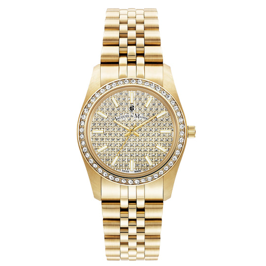 Jacques Du Manoir Ladies Inspiration Glamour Gold Watch JWL01102