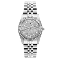 Analogue Watch - Jacques Du Manoir Ladies Inspiration Glamour Silver Watch JWL01101