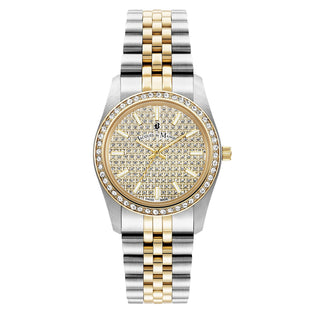 Analogue Watch - Jacques Du Manoir Ladies Inspiration Glamour Two-Tone Watch JWL01103