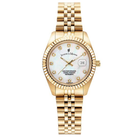 Jacques Du Manoir Ladies Inspiration Gold Watch JWL01203