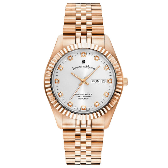 Jacques Du Manoir Ladies Inspiration Rose Gold Watch JWG00304