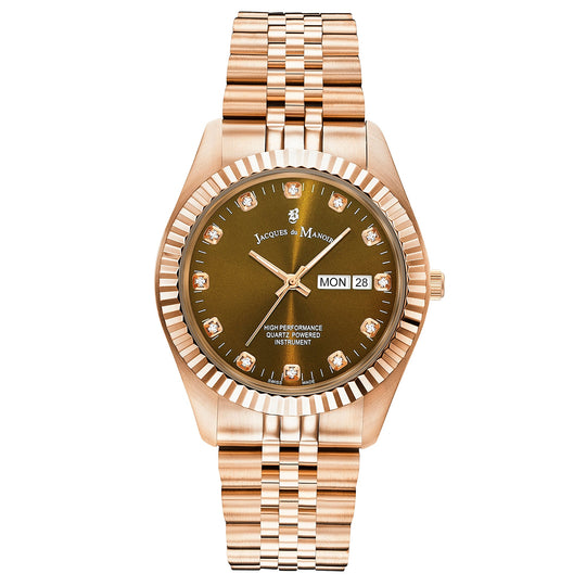 Jacques Du Manoir Ladies Inspiration Rose Gold Watch JWG00305