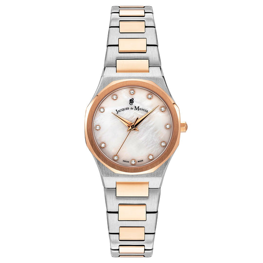 Jacques Du Manoir Ladies Viola White MOP Watch JWL01002