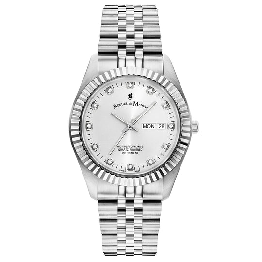 Jacques Du Manoir Men's Inspiration Silver Watch JWG00301