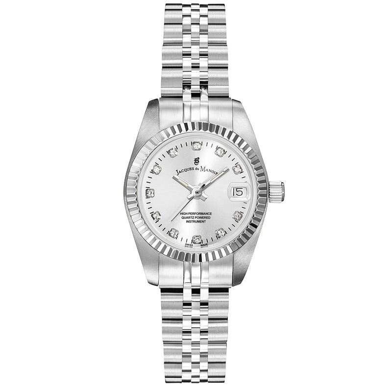 Analogue Watch - Jacques Du Manoir NRO.02 Ladies Inspiration Silver Watch
