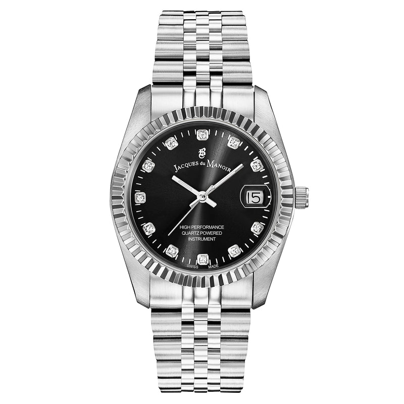 Analogue Watch - Jacques Du Manoir NRO.05 Ladies Inspiration Balck Watch