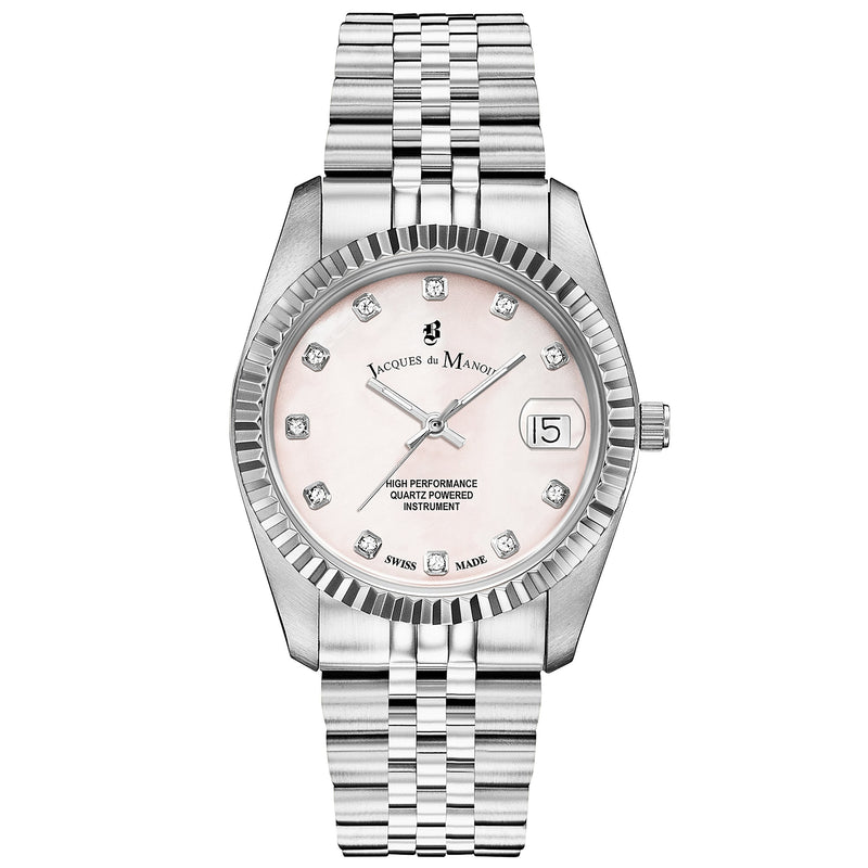 Analogue Watch - Jacques Du Manoir NRO.39 Ladies Inspiration Mother Of Pearl Watch