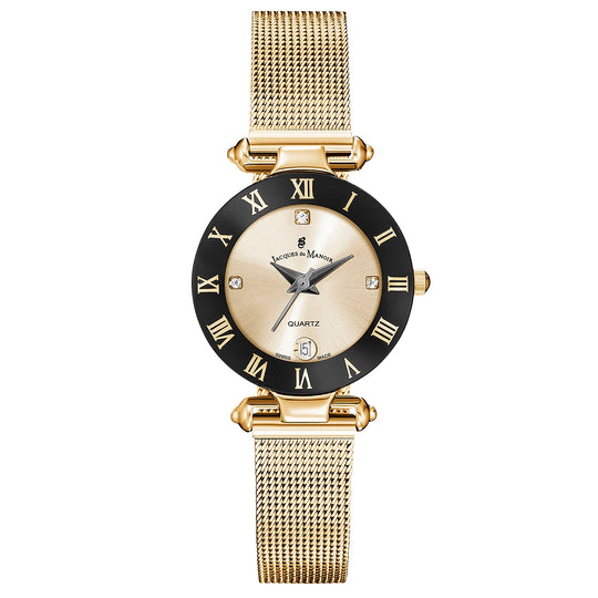 Jacques Du Manoir RCM.28 Ladies Coupole Gold Watch