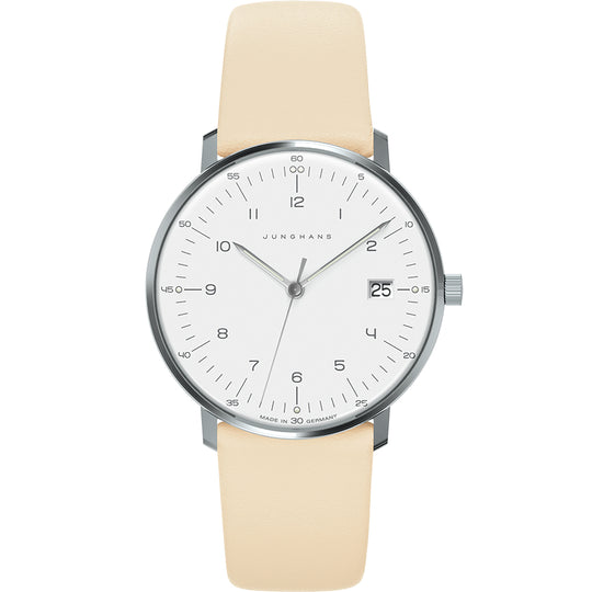 Junghans Max Bill Damen Ladies White/Beige Watch 47/4252.02