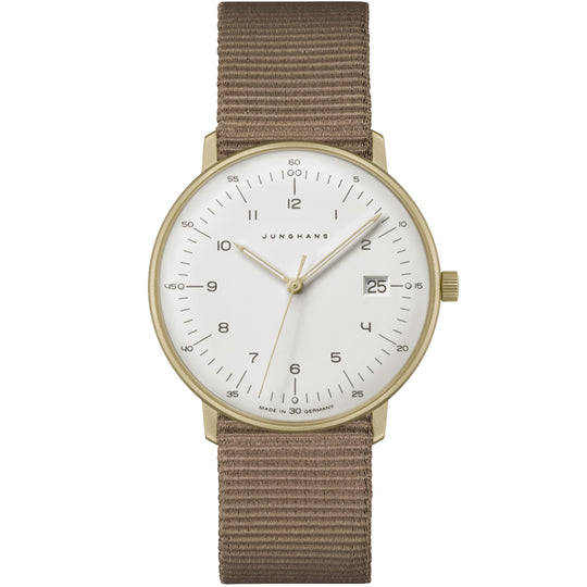 Junghans Max Bill Damen Ladies White/Gold Watch 47/7055.02