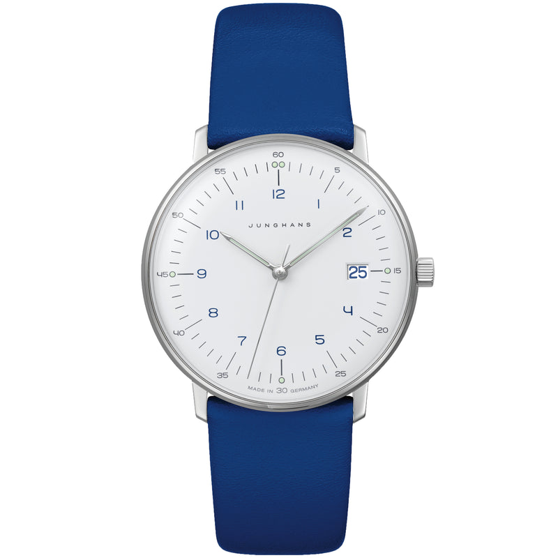 Analogue Watch - Junghans Max Bill Damen Men's Blue Watch 47/4540.02