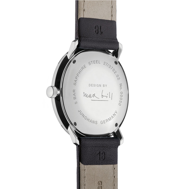 Analogue Watch - Junghans Max Bill Handaufzug Unisex Black Watch 27/3702.02