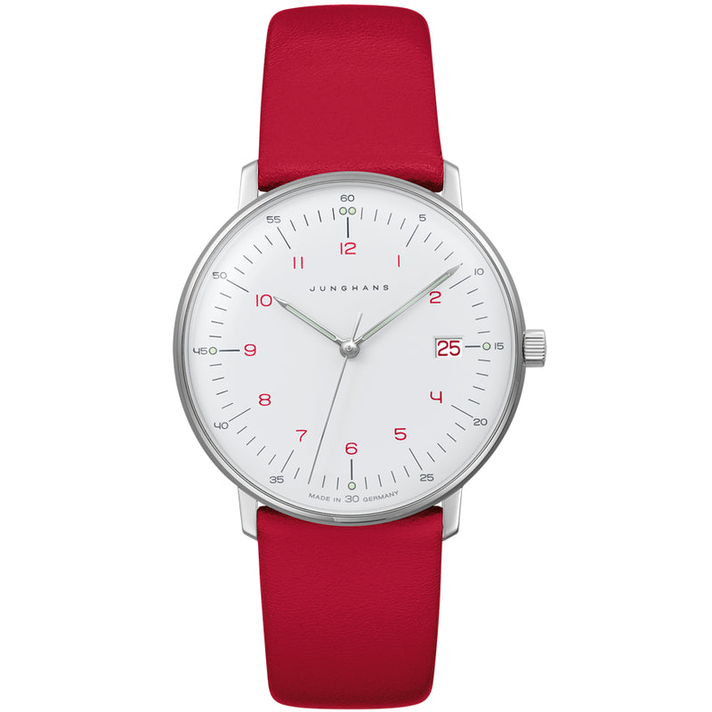 Analogue Watch - Junghans Max Bill Lady Ladies Red Watch 47/4541.02