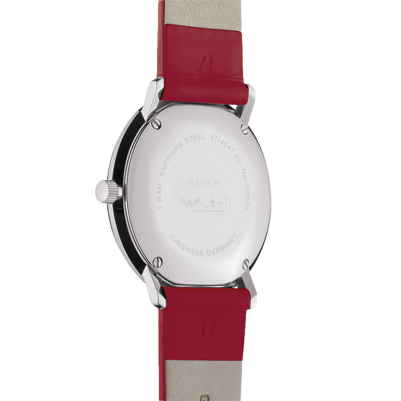 Analogue Watch - Junghans Max Bill Lady Ladies Red Watch 47/4541.02
