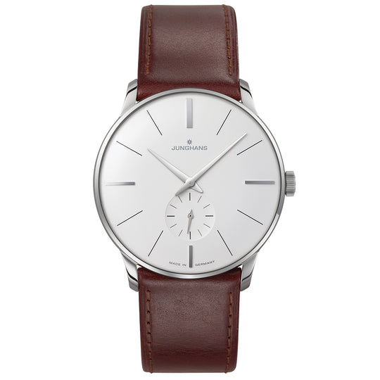 Junghans Meister Handaufzug Mechanical Men's White/Brown Watch 27/3200.02